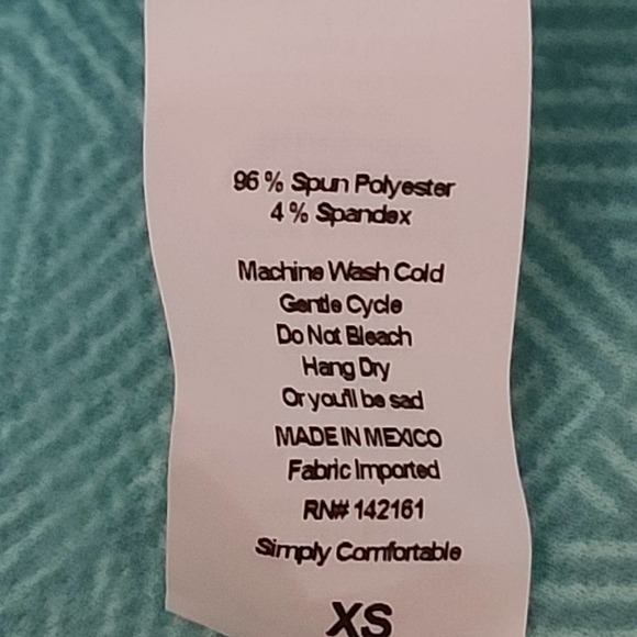 Lularoe light blue pencil skirt with design - Picture 14 of 14